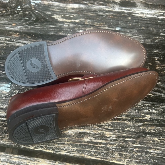 NWT Vintage Leather Classics Brown Leather Slip On Loafers Sz 8.5 D USA Made G7